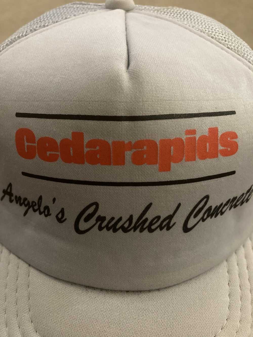 Trucker Hat × Vintage Cedarapids Angelos crushed … - image 2