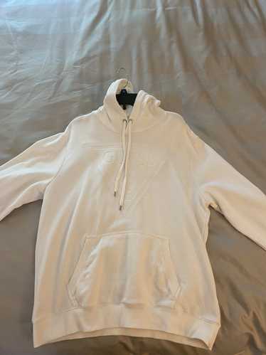 Guess Guess All White Logo Hoodie