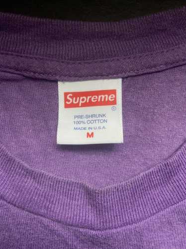 Supreme cat in outlet the hat tee purple