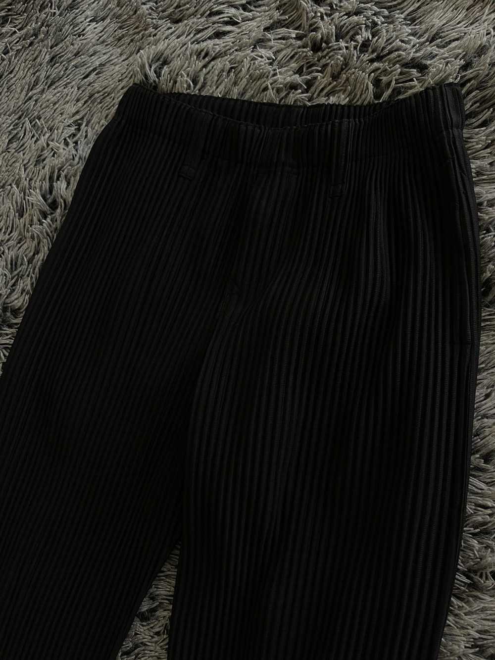 Issey Miyake HOMME PLISSĖ Black Basic Trousers - image 2