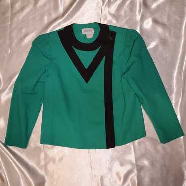 Vintage 70s Green Blazer Jacket - image 1