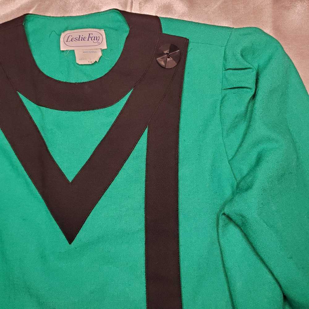 Vintage 70s Green Blazer Jacket - image 3