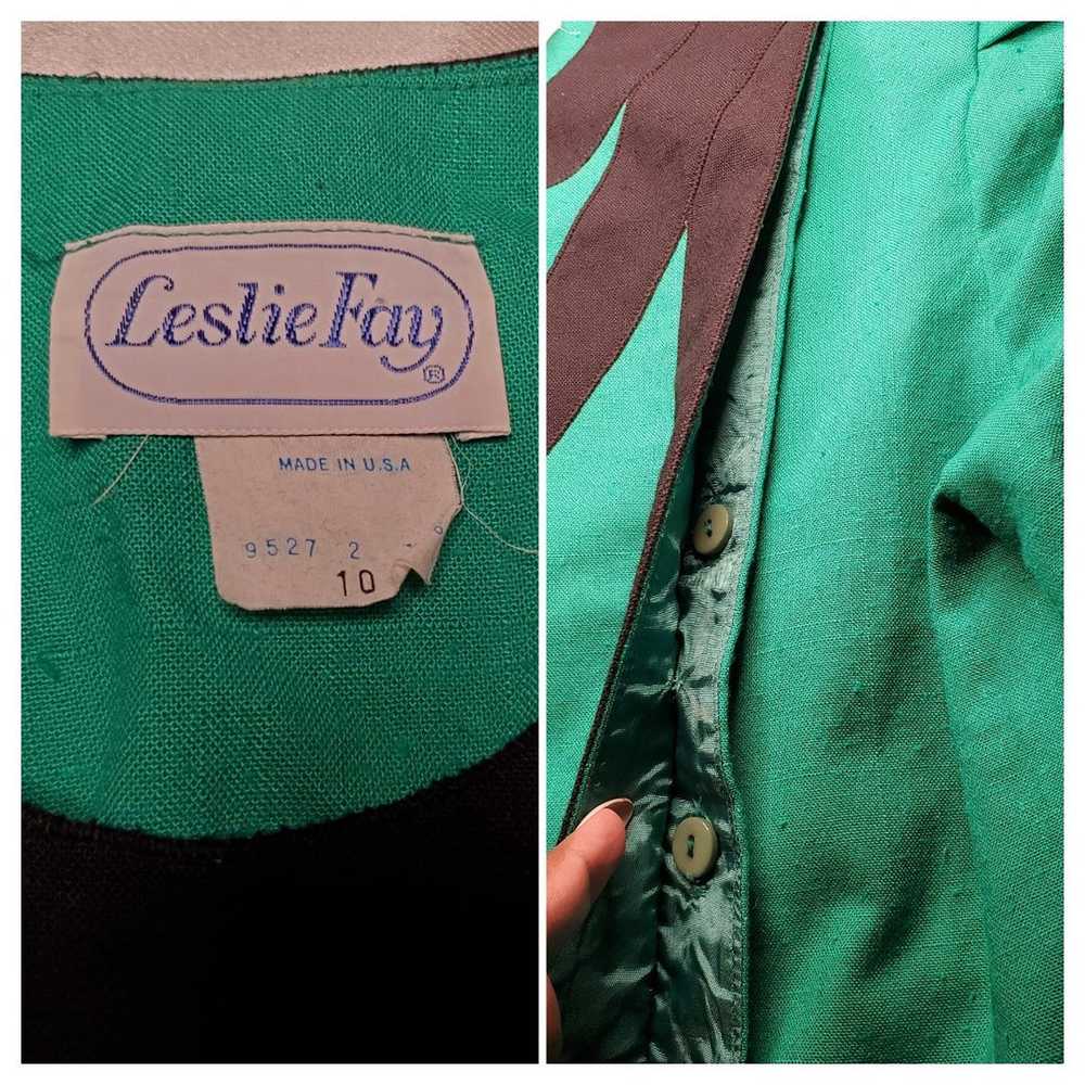 Vintage 70s Green Blazer Jacket - image 4