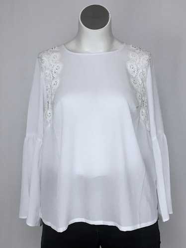 eloquii Size 16 White Applique Shirt NWT