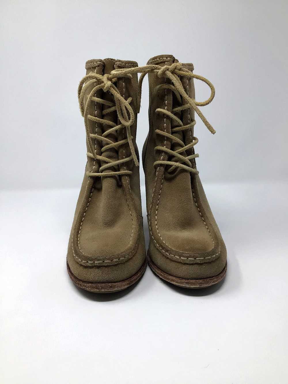 Frye Size 8.5 Light Brown Suede Ankle Boots - image 3