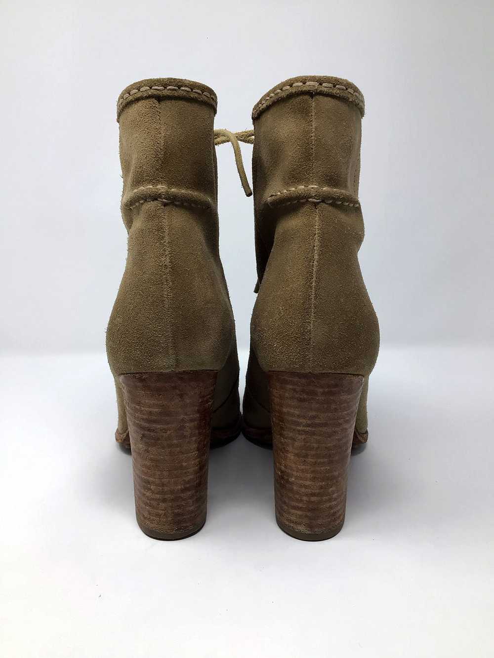 Frye Size 8.5 Light Brown Suede Ankle Boots - image 4