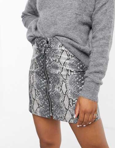 AllSaints Snakeskin Skirt