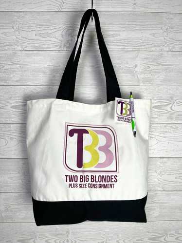 Two Big Blondes Cream & Black Reusable Shopping To