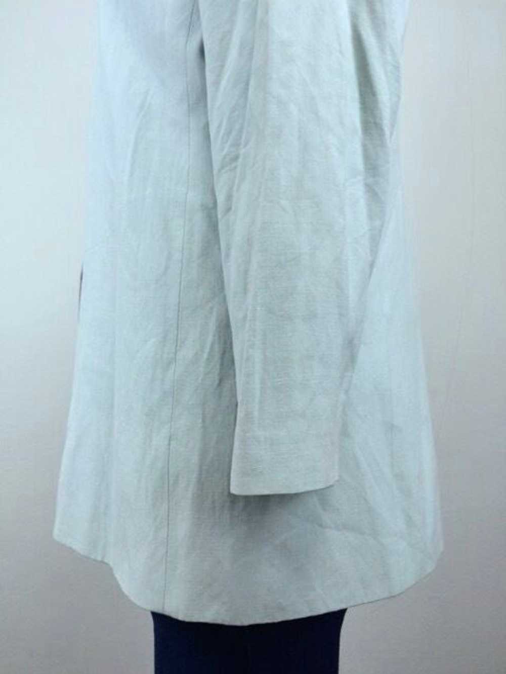 Talbots Size 14 Pale Mint Green Silk Linen Blazer - image 5