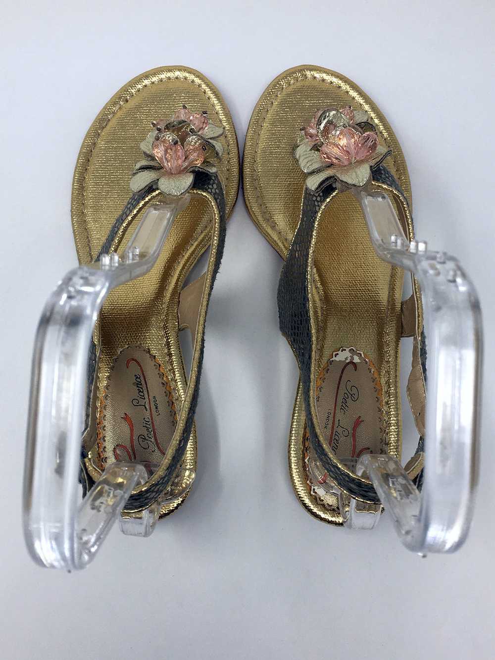 Poetic License Size 9.5 Gold & Pink Snake Print S… - image 2