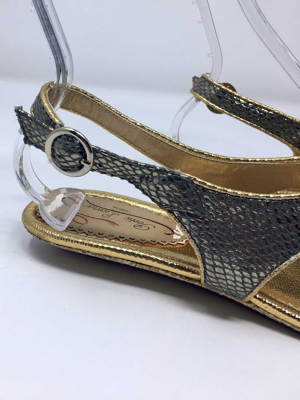 Poetic License Size 9.5 Gold & Pink Snake Print S… - image 6