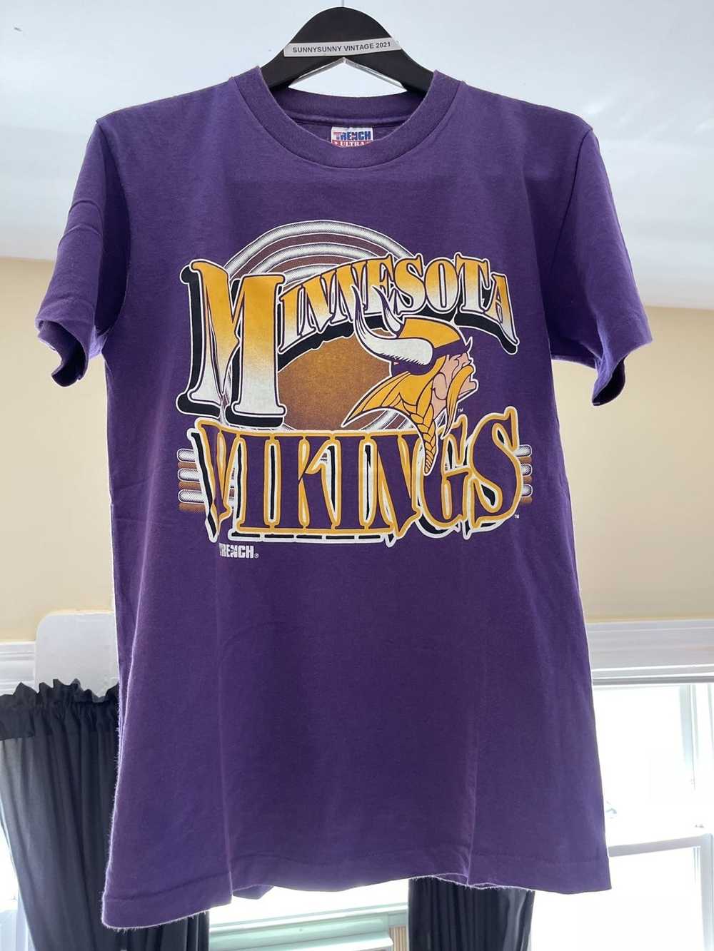 Vintage Minnesota Viking Graphic T Shirt - image 1