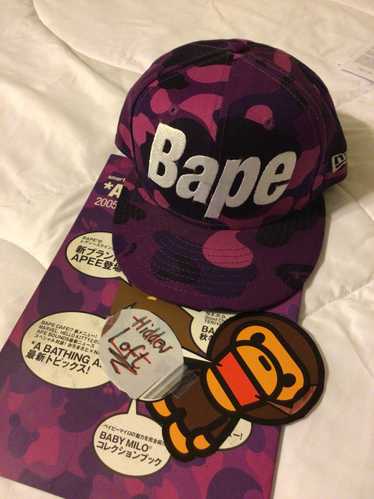 Bape Bape Purple Camo New Era SnapBack