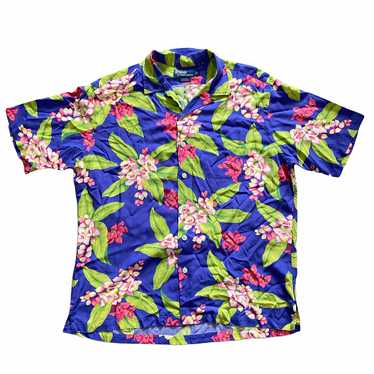 Polo Rayon Aloha Shirt Rayon Large - image 1