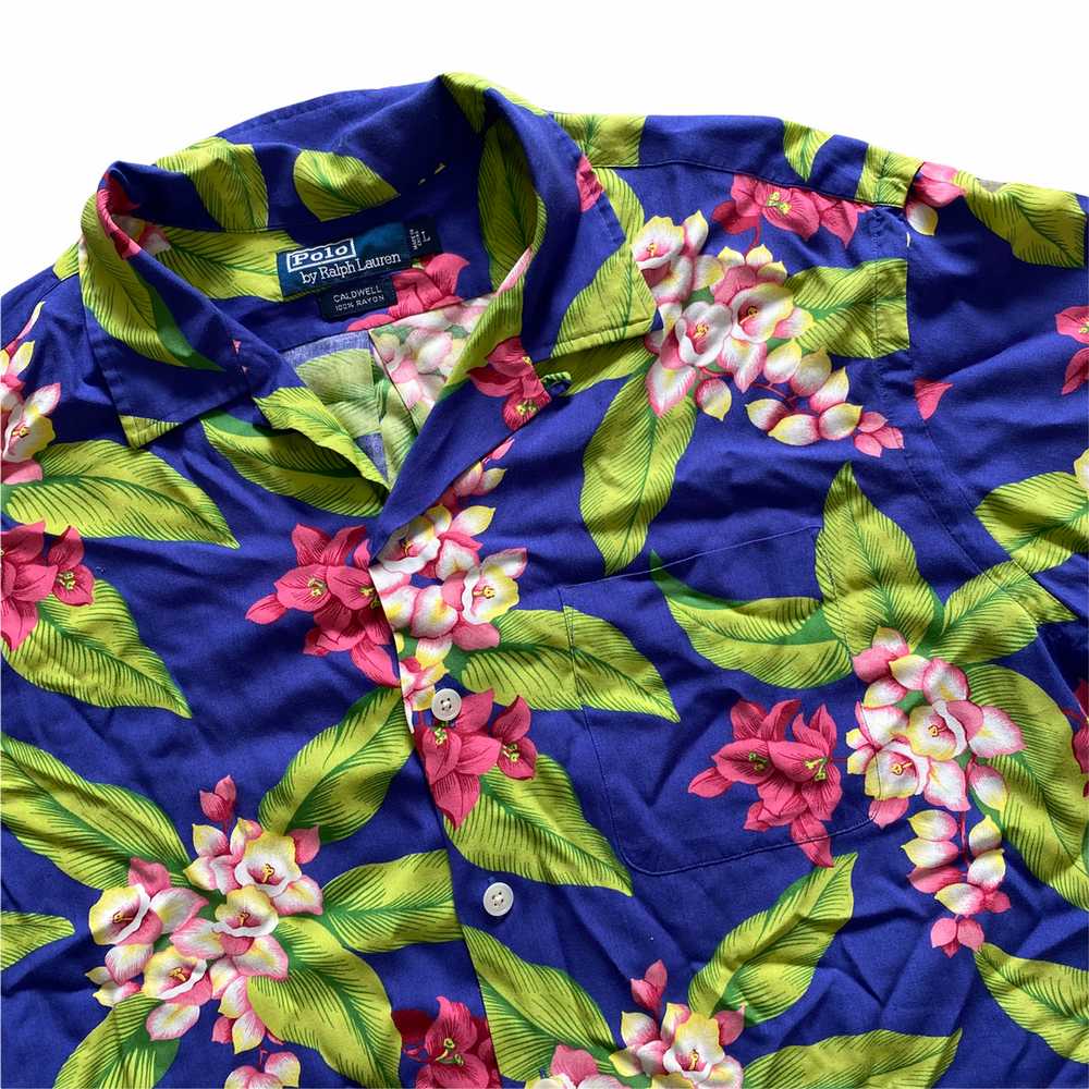 Polo Rayon Aloha Shirt Rayon Large - image 2