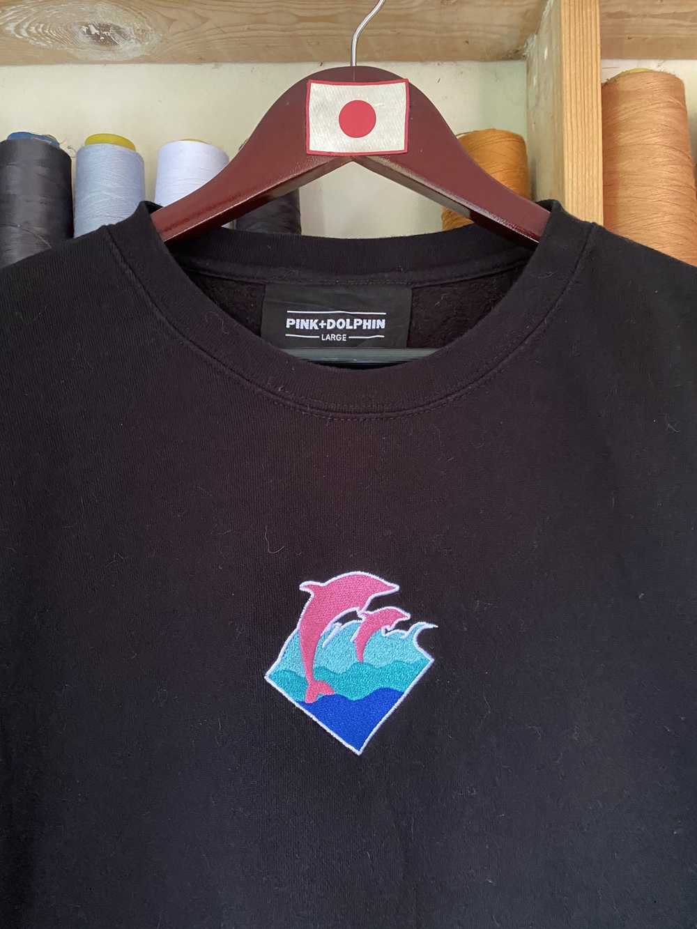 Pink shop dolphin crewneck