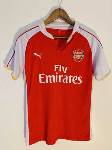 Arsenal Fly Emirates Small Soccer Jersey Purple Stripe