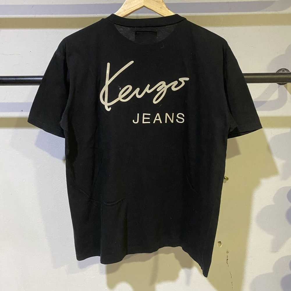 Kenzo × Vintage VINTAGE‼️Kenzo Jeans Spellout Tee - image 1