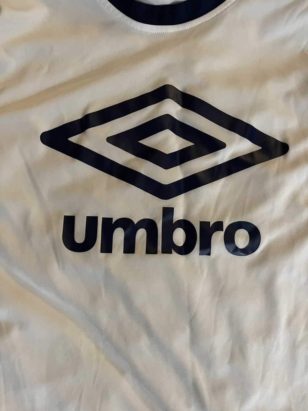 Umbro × Vintage White long sleeve Umbro jersey - image 2