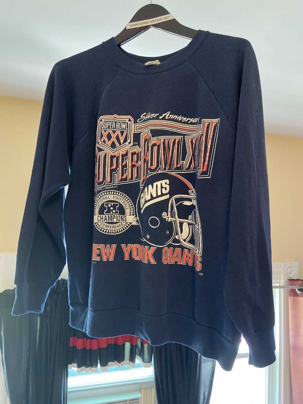 Vintage 1991 New York NY Giants Super Bowl Silver Anniversary