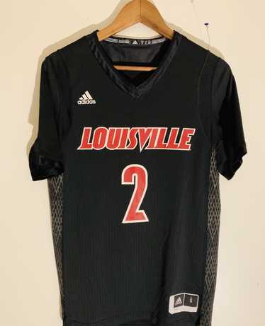 Louisville Cardinals White Adidas Basketball Shorts Mens Sz Small EUC