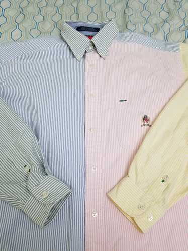 Vintage button up tommy hilfiger striped - Gem