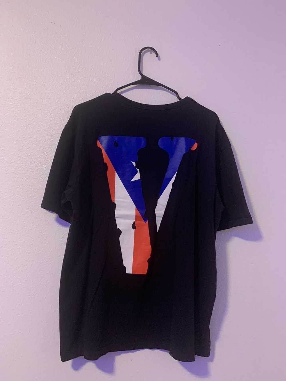 Vlone Vlone “Puerto Rico Flag” Black Tee - image 2