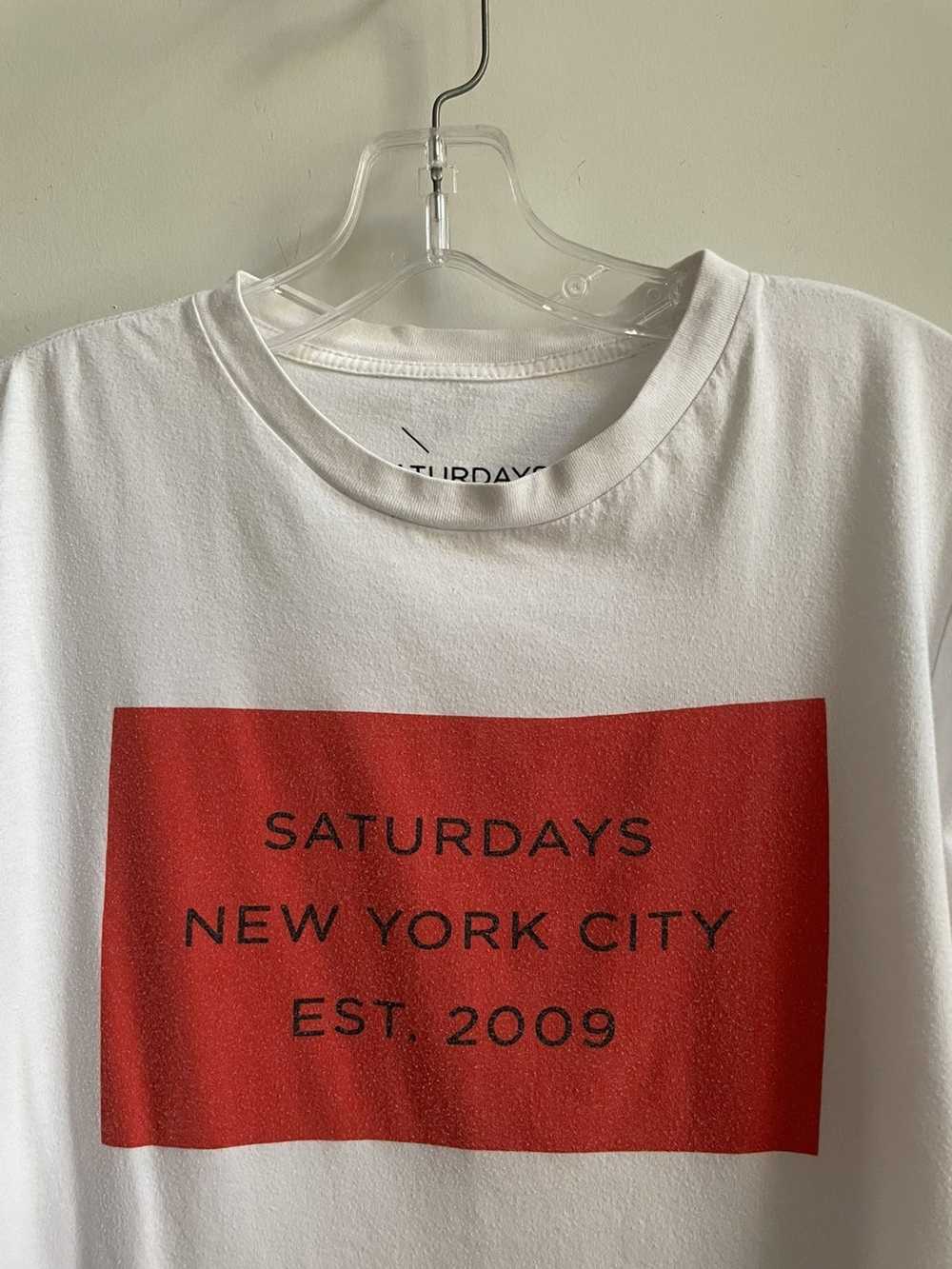 Saturdays New York City Block Logo T Shirt - image 2