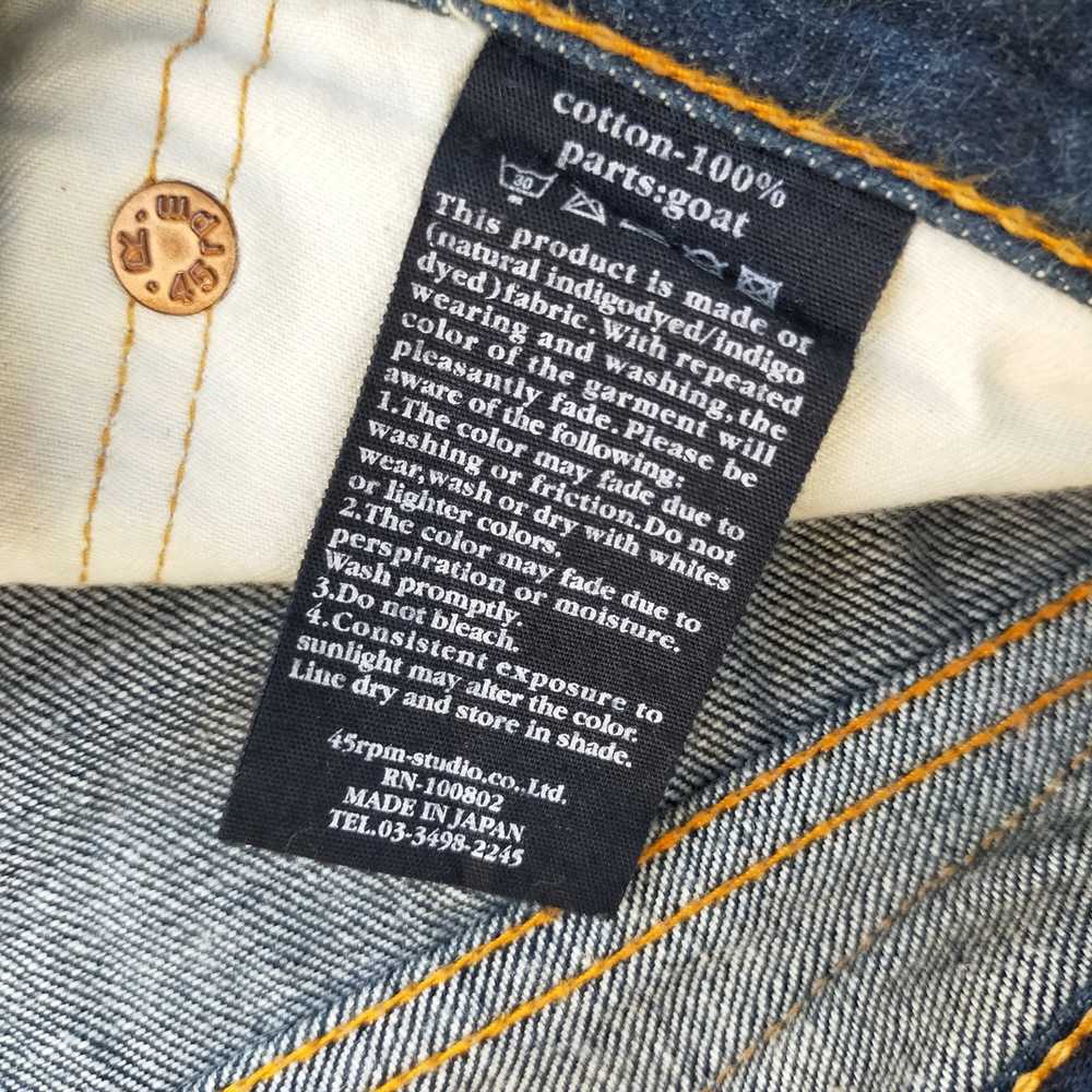 45rpm × Japanese Brand 45rpm jeans - image 10