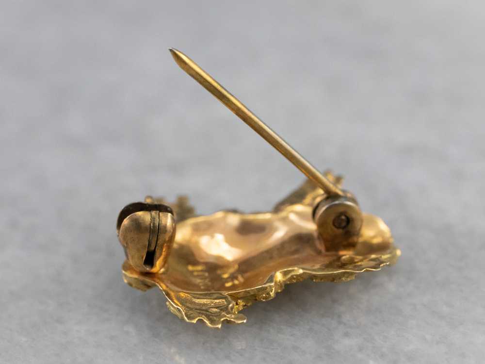 Gold Nugget Frog Pin - image 7