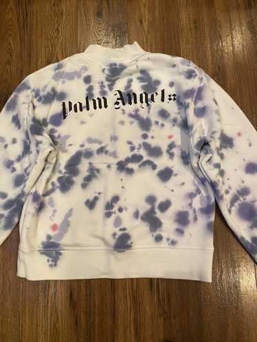 Palm Angels White, purple and black cactus sweater