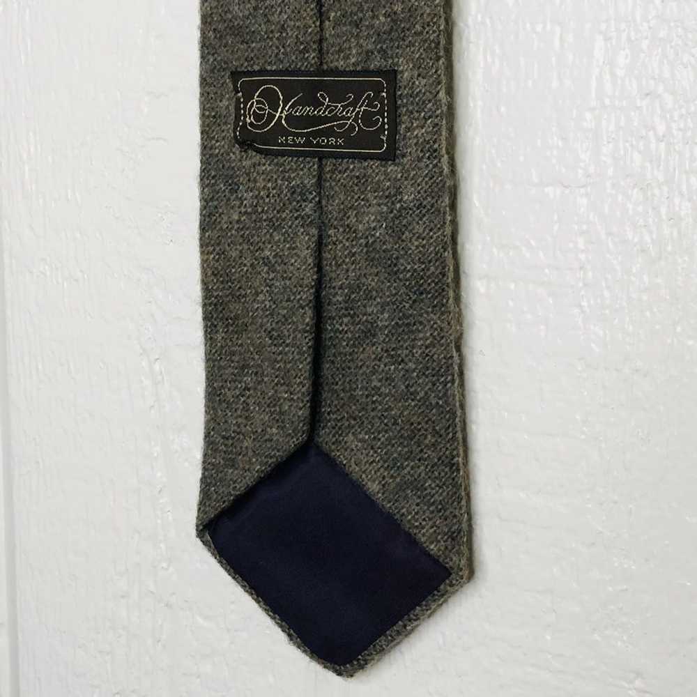 Vintage VINTAGE Wool Tie grey - image 3