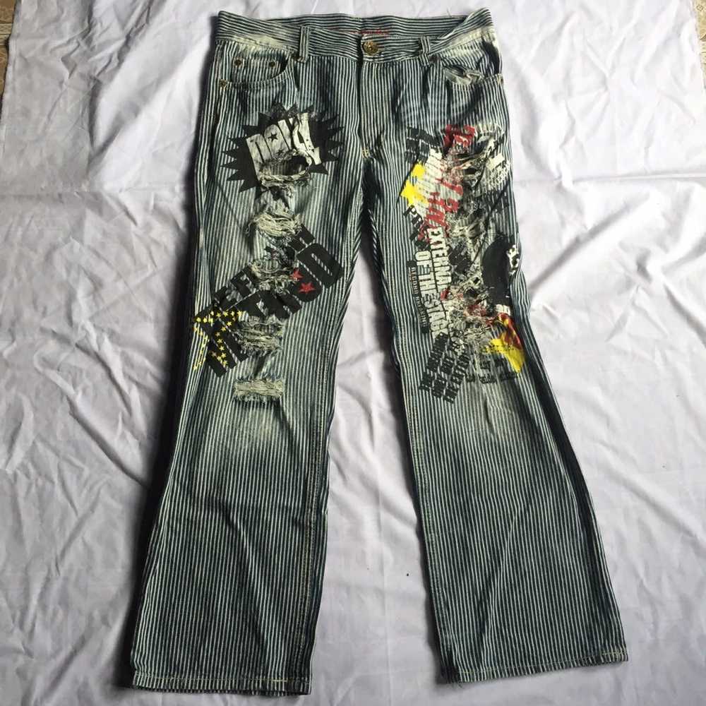 Distressed Denim × Japanese Brand × Vintage Japan… - image 1