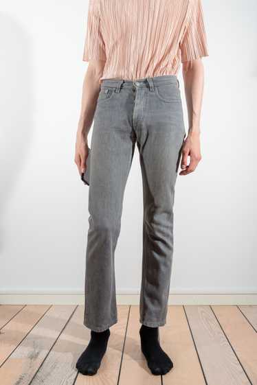 Helmut Lang Grey Classic Raw Denim Jeans - image 1