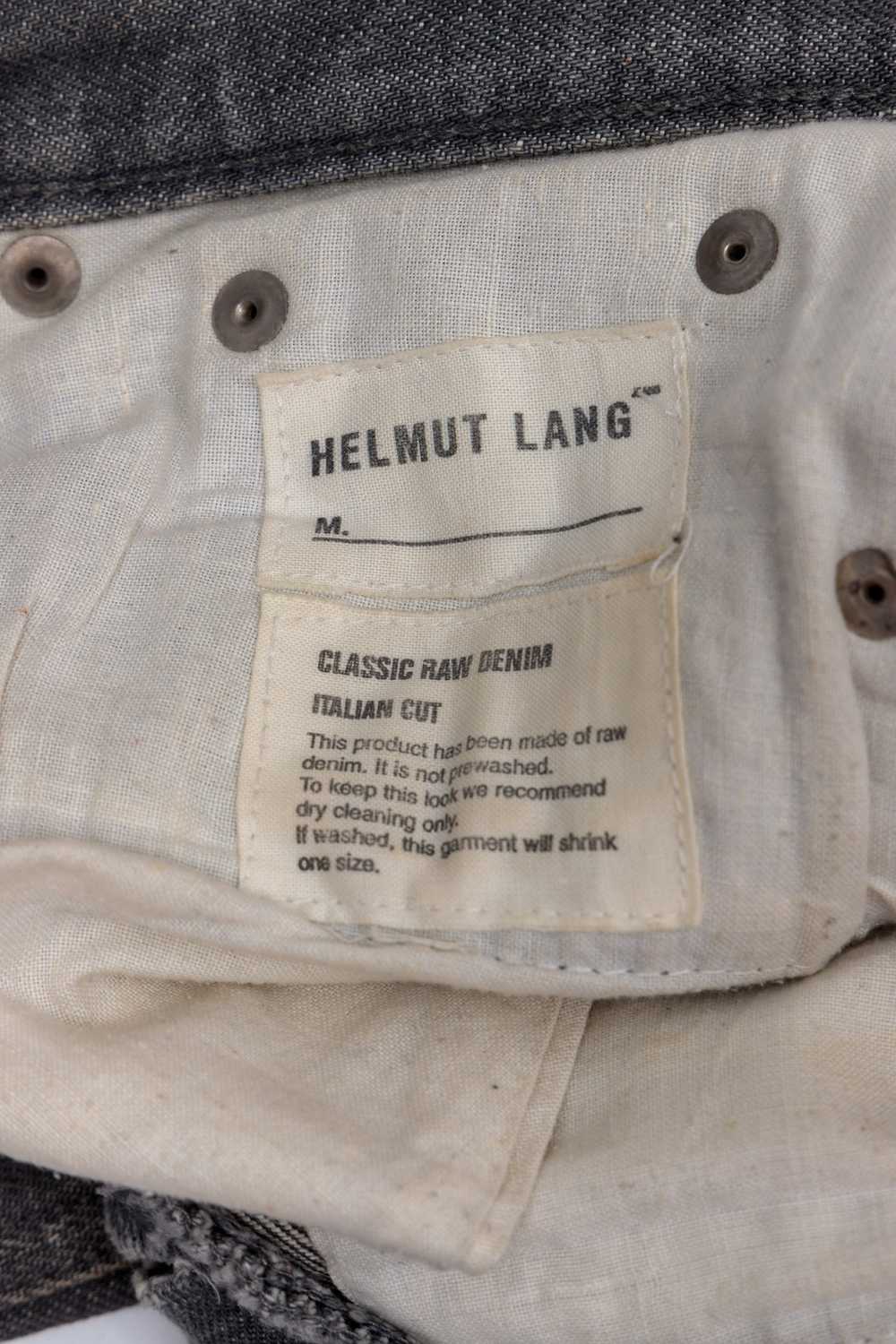 Helmut Lang Grey Classic Raw Denim Jeans - image 5