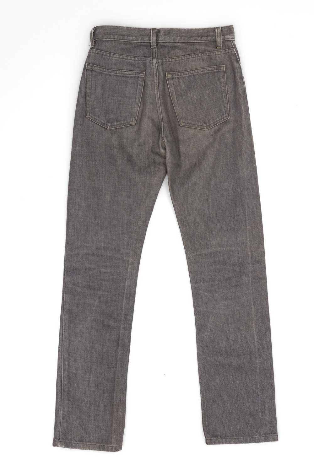 Helmut Lang Grey Classic Raw Denim Jeans - image 6