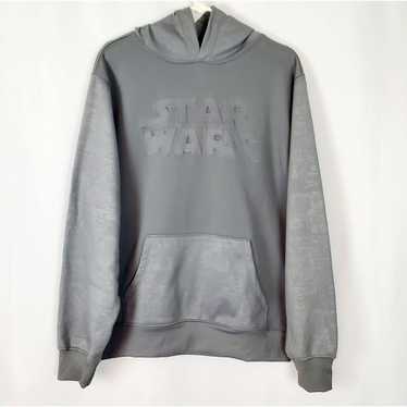 Star Wars Star Wars Gray Imprinted Hoodie Sweatsh… - image 1