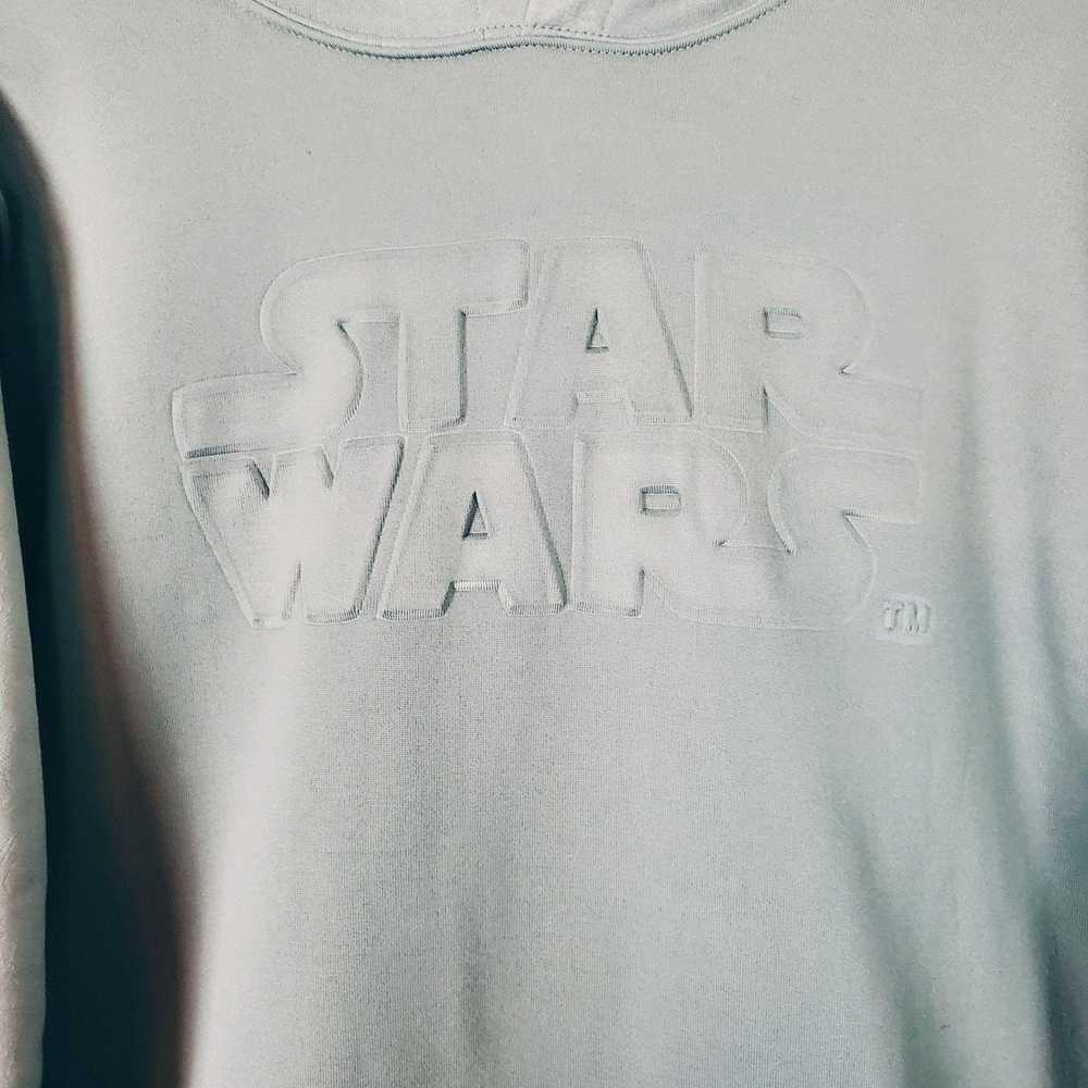 Star Wars Star Wars Gray Imprinted Hoodie Sweatsh… - image 3