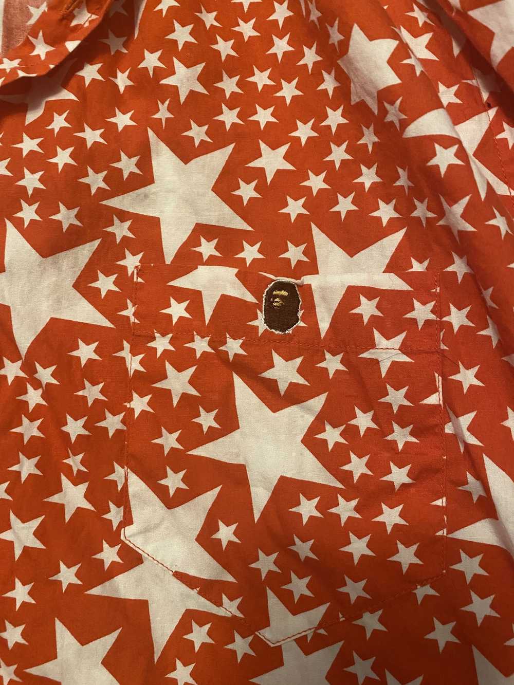 Bape Bape London Button Up 4th of July Patriot Red - image 3