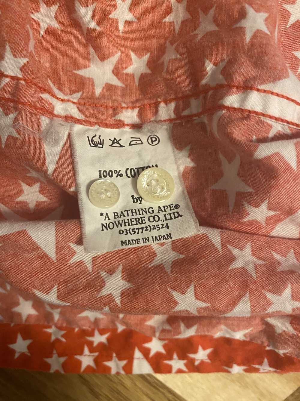 Bape Bape London Button Up 4th of July Patriot Red - image 5