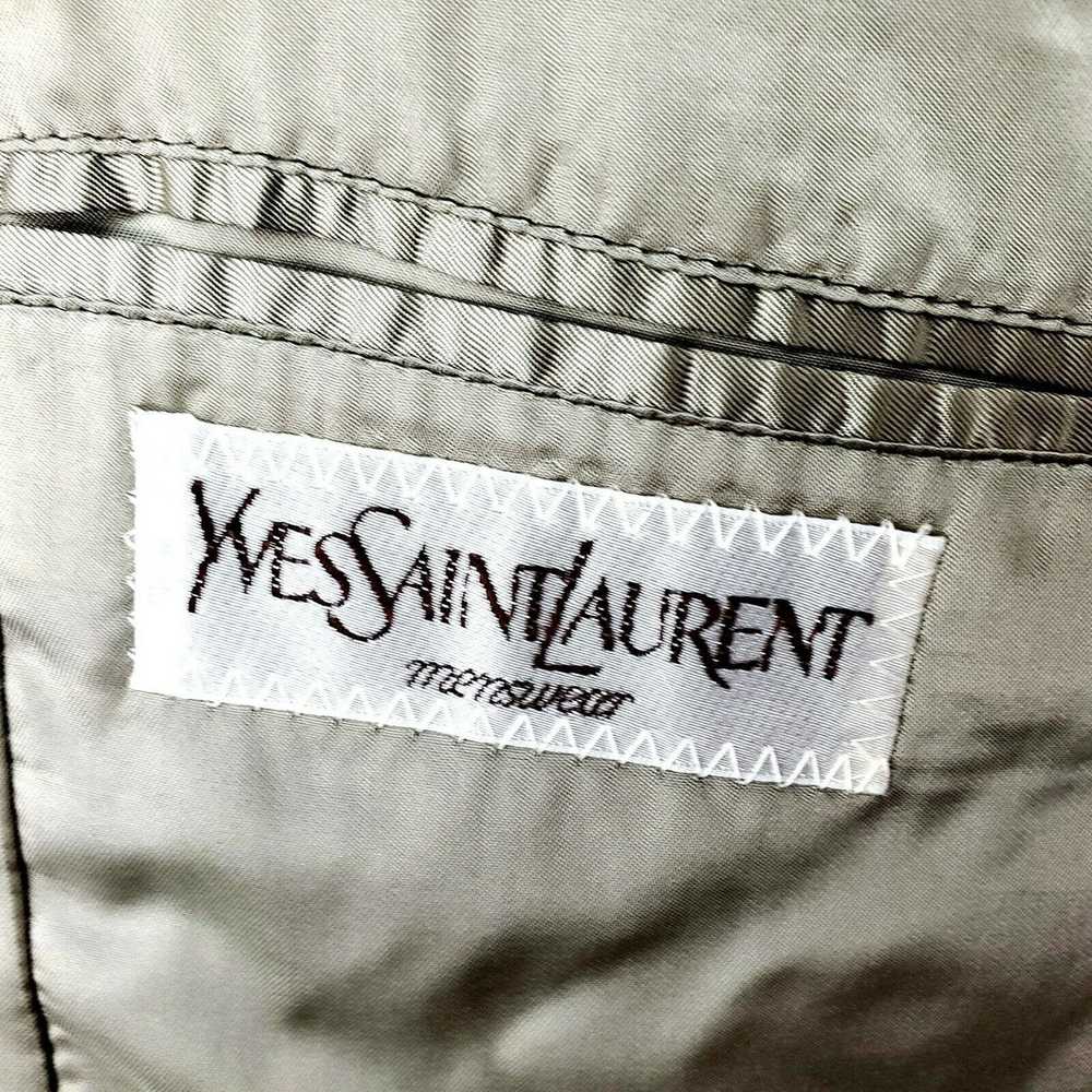 Yves Saint Laurent Yves Saint Laurent Wool 2 Butt… - image 8
