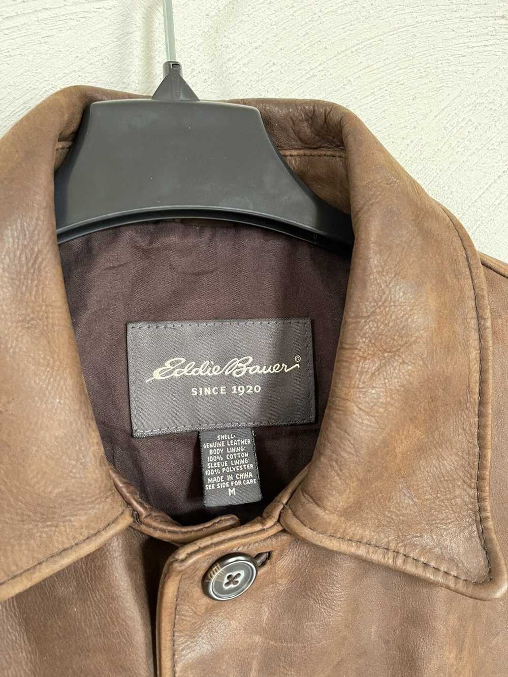 Eddie Bauer Eddie Bauer Leather Parka Jacket - image 3