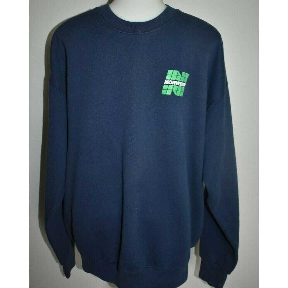 Fruit Of The Loom Vintage Norwest Bank Sweatshirt… - image 1