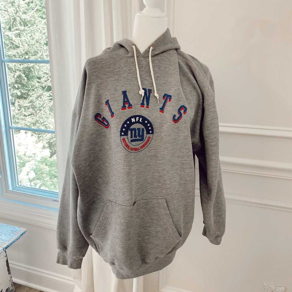 Vintage New York Giants Hoodie XL Gray Grey NFL Football