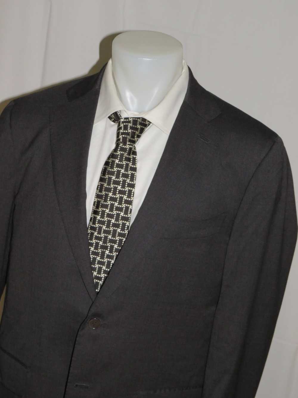 Isaia Sanita Silk Blend Gray Current Two Button B… - image 4