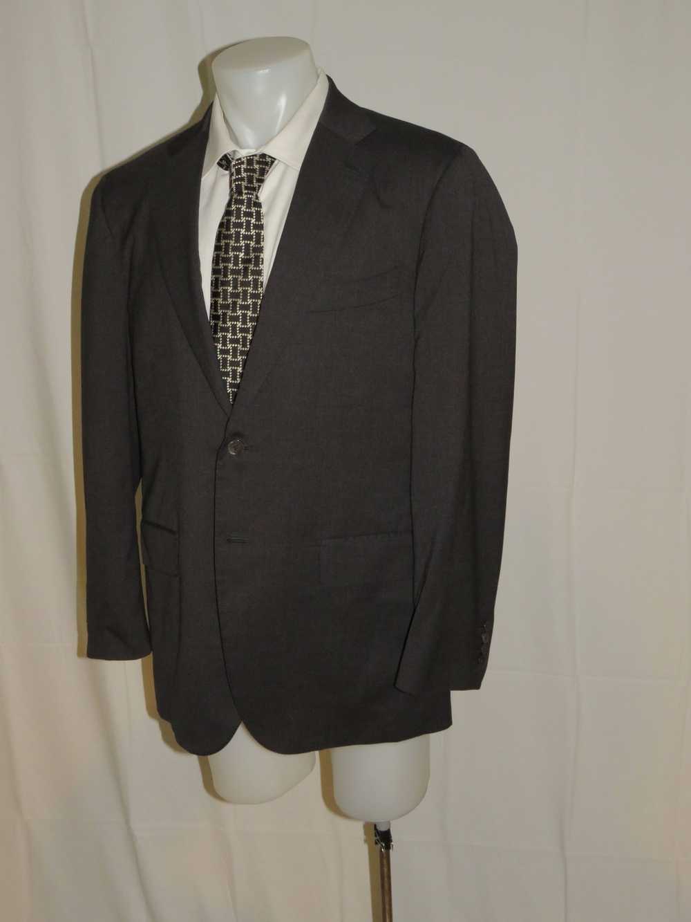 Isaia Sanita Silk Blend Gray Current Two Button B… - image 6