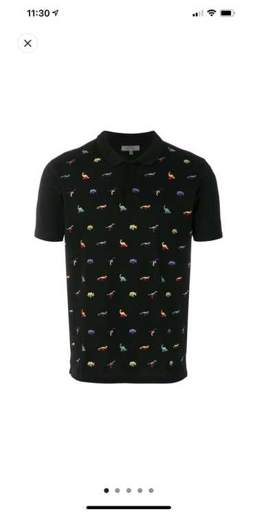 Lanvin Embroidered Dinosaur Polo