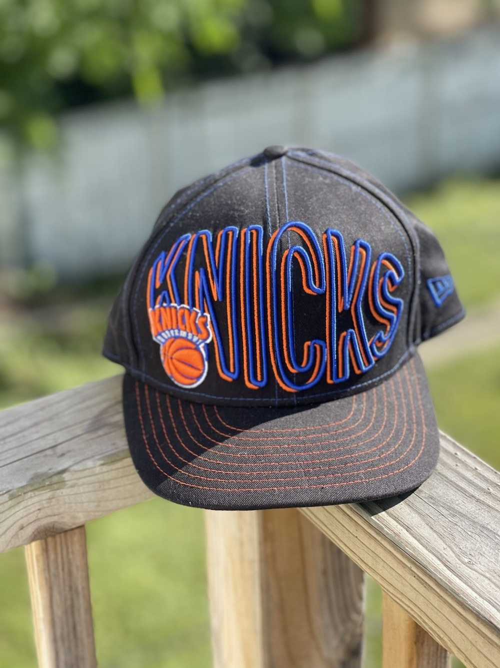 NEW YORK KNICKS HAT blue orange NYK nba structured fit curved bill  men/women NEW