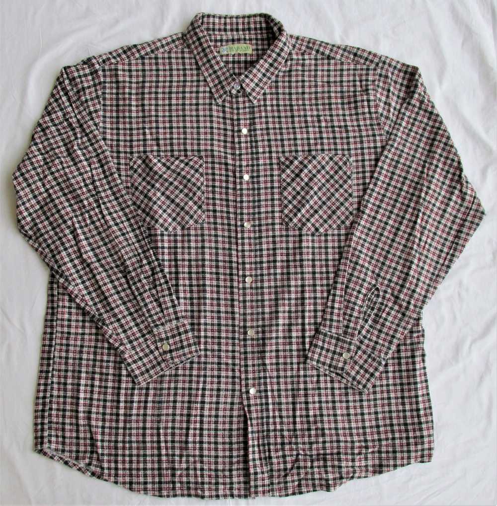 Haband Haband Vintage Men's Flannel Western Shirt… - image 1