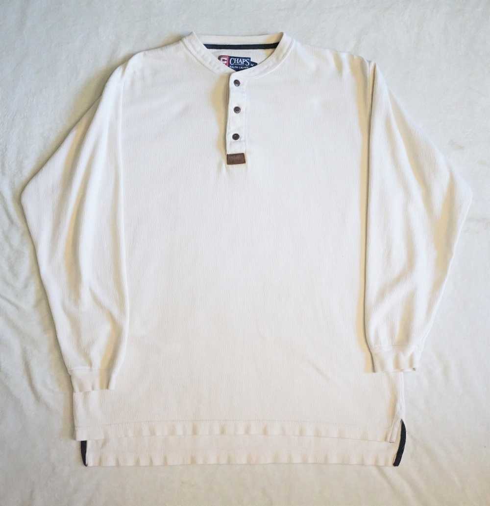 Chaps Chaps Waffle Henley - image 1